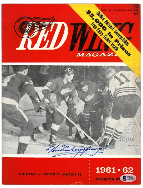 Howie "Cowboy" Young Autographed 1962 Program
