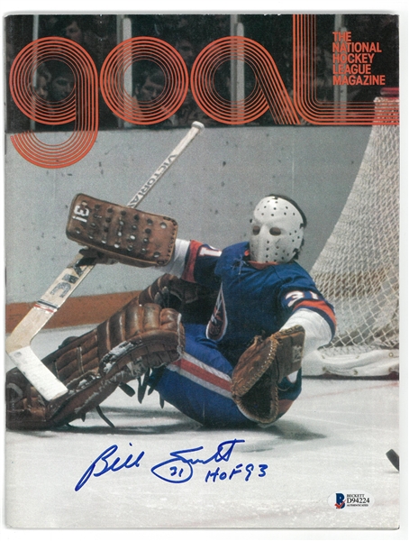 Billy Smith Autographed Goal Magazine