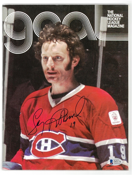 Larry Robinson Autographed Goal Magazine