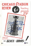 Bobby Hull & Pierre Pilote Autographed 1962/63 Program