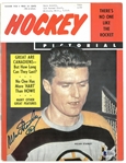 Allan Stanley Autographed 1958 Hockey Pictorial