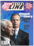 Gordie Howe & Mark Howe Autographed 1995 Red Wings Magazine