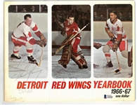 Howe, Crozier & More Autographed 1966/67 Red Wings Yearbook