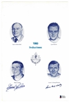 Harry Lumley & Gump Worsley Autographed 1980 HHOF Program