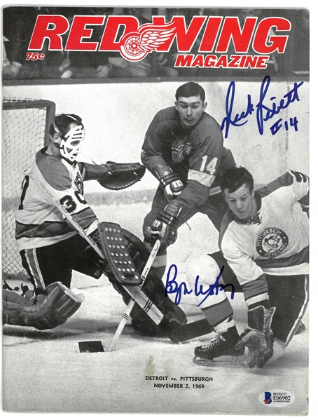 Bryan Watson & Nick Libett Autographed 1969 Program