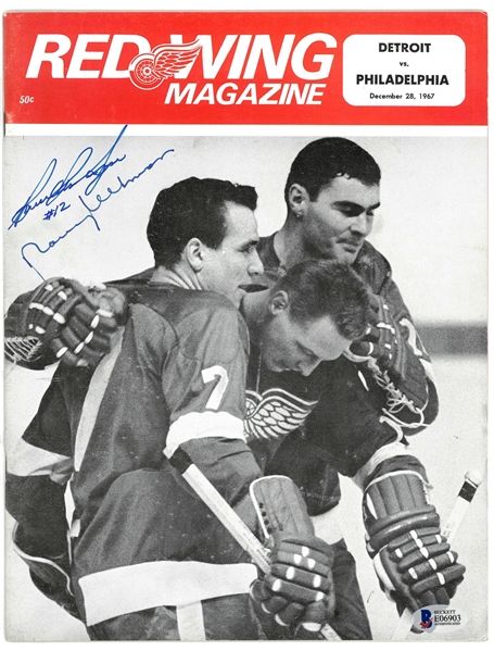 Bruce MacGregor & Norm Ullman Autographed 1967 Program