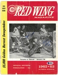 Marcel Pronovost & Billy Harris Autographed 1963 Program