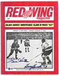 Gordie Howe & Harry Howell Autographed 1965 Program