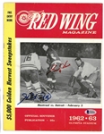 Gordie Howe & Henri Richard Autographed 1963 Program