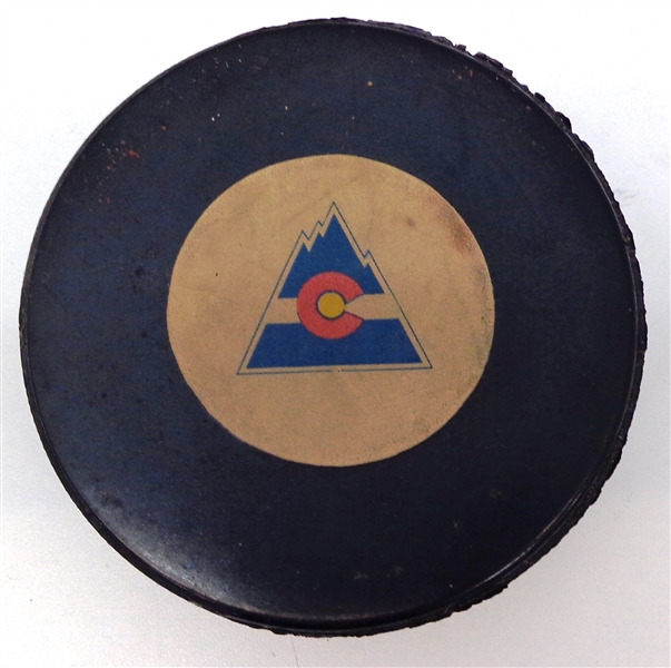 Colorado Rockies Vintage Hockey Puck