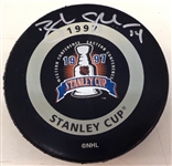 Brendan Shanahan Autographed 1997 Stanley Cup Game Puck
