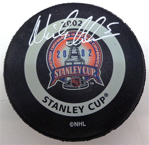 Nick Lidstrom Autographed 2002 Stanley Cup Game Puck