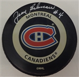 Jean Beliveau Autographed Montreal Canadiens Game Puck