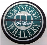 Gordie Howe Autographed New England Whalers Puck
