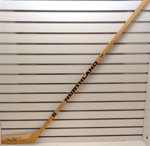 Edgar Laprade Autographed Northland Stick