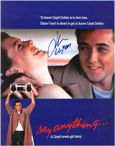 John Cusack Signed Say Anything 11x17 Movie Poster w/Character Name