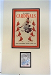 Marty Marion Autographed 1950 Cardinals Display Piece