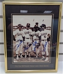 Cey/Russell/Lopes/Garvey Signed Framed 8x10