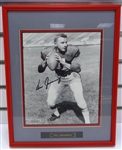 Vic Janowicz Autographed Framed 8x10