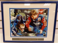 Mark Martin & Robbie Gordon Autographed Framed 8x10