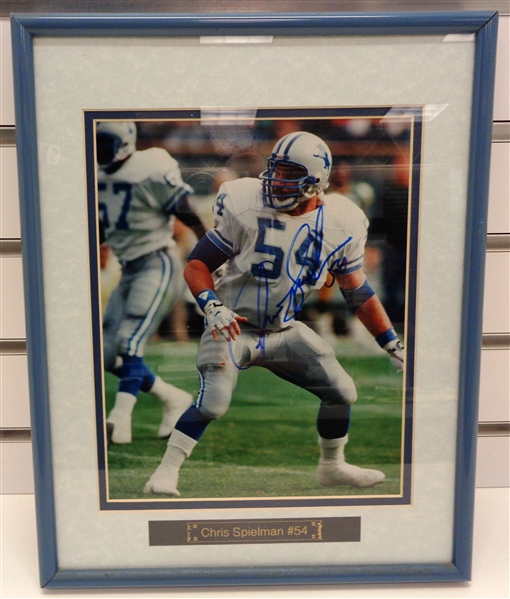 Chris Spielman Autographed Framed 8x10 Photo
