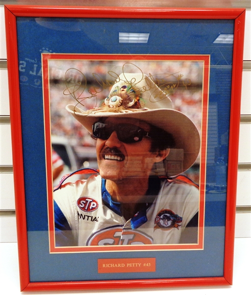 Richard Petty Autographed Framed 8x10
