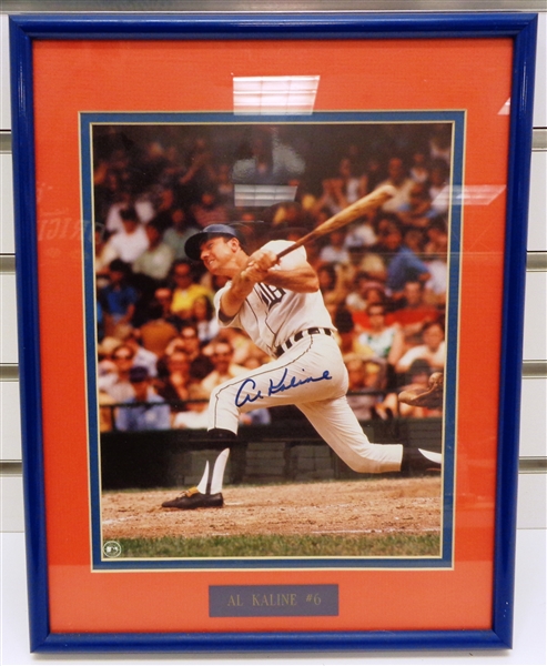 Al Kaline Autographed Framed 8x10