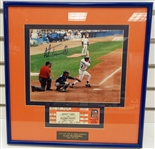 Alan Trammell Autographed Framed Last Hit 8x10 w/ Ticket