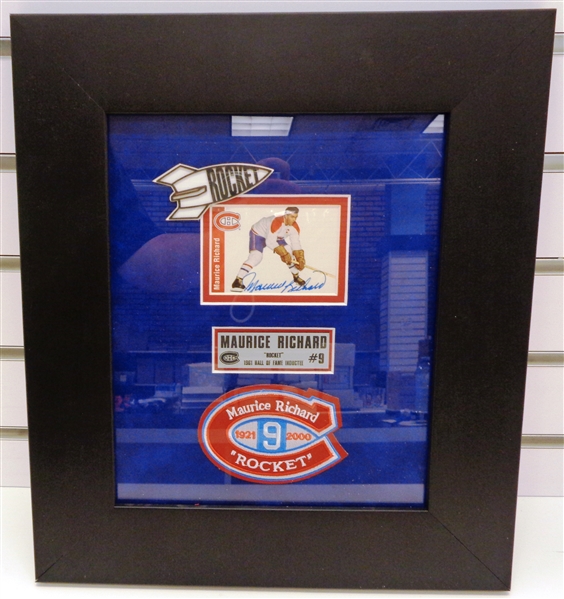 Maurice Richard Autographed Framed Parkhurst Card