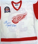 Chris Osgood Autographed Red Wings Jersey