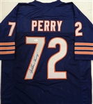 William The Refrigerator Perry Autographed Blue Custom Jersey