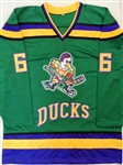 Emilio Estevez Signed Green Custom Hockey Jersey w/Quack, Quack, Quack