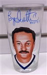 Bryan Trottier Autographed Hand Painted Pint Glass