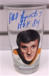 Phil Esposito Autographed Hand Painted Pint Glass