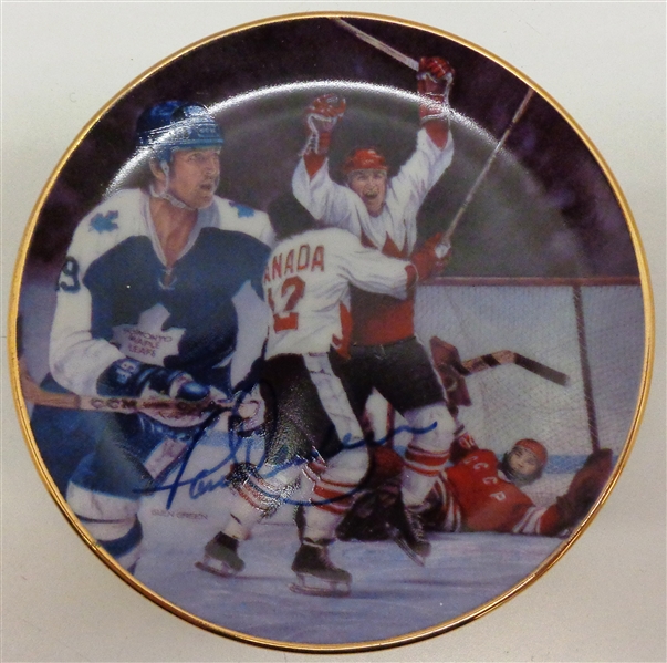 Paul Henderson Autographed 3.5" Plate