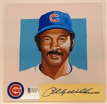 Billy Williams Autographed Hand Painted 5 Tile