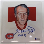 Henri Richard Autographed Hand Painted 5 Tile