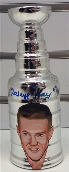 Jim "Redeye" Hay Autographed Hand Painted 8" Stanley Cup