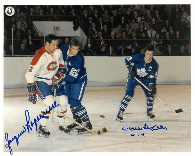 Dave Keon & Jacques Laperriere Autographed 8x10 Photo