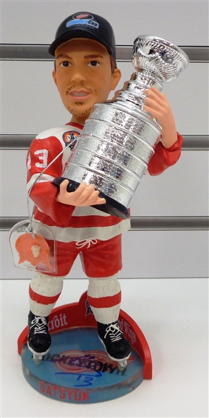 Pavel Datsyuk Autographed 2002 Cup Bobblehead