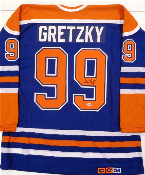 Wayne Gretzky Autographed Oilers Jersey