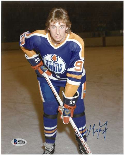 Wayne Gretzky Autographed Oilers 8x10 Photo