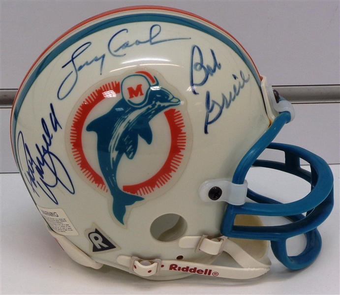 1972 Dolphins Mini Helmet Signed by 5