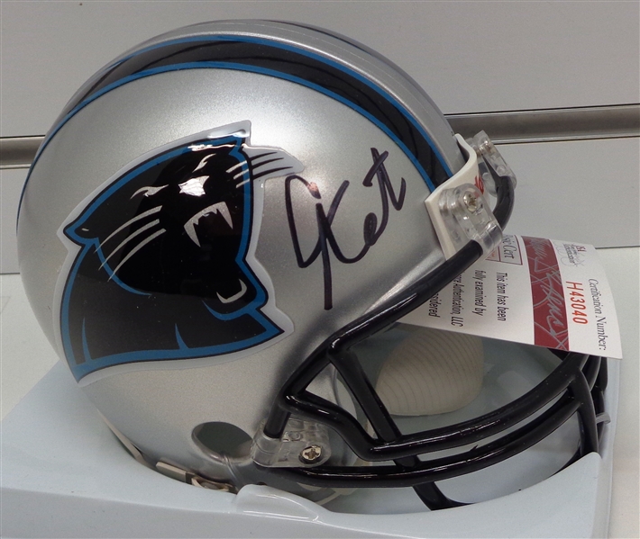 Cam Newton Autographed Panthers Mini Helmet