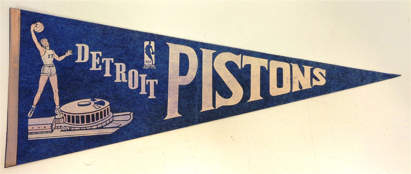 Detroit Pistons Vintage 60s/70s Pennant