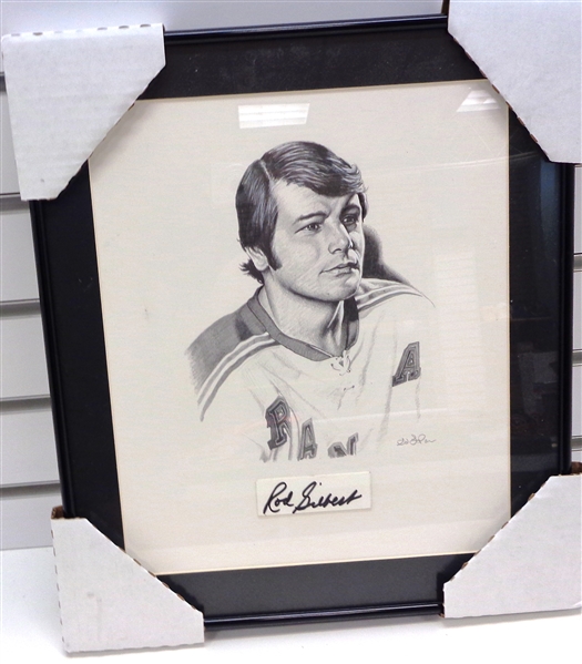 Rod Gilbert Autographed Framed Litho