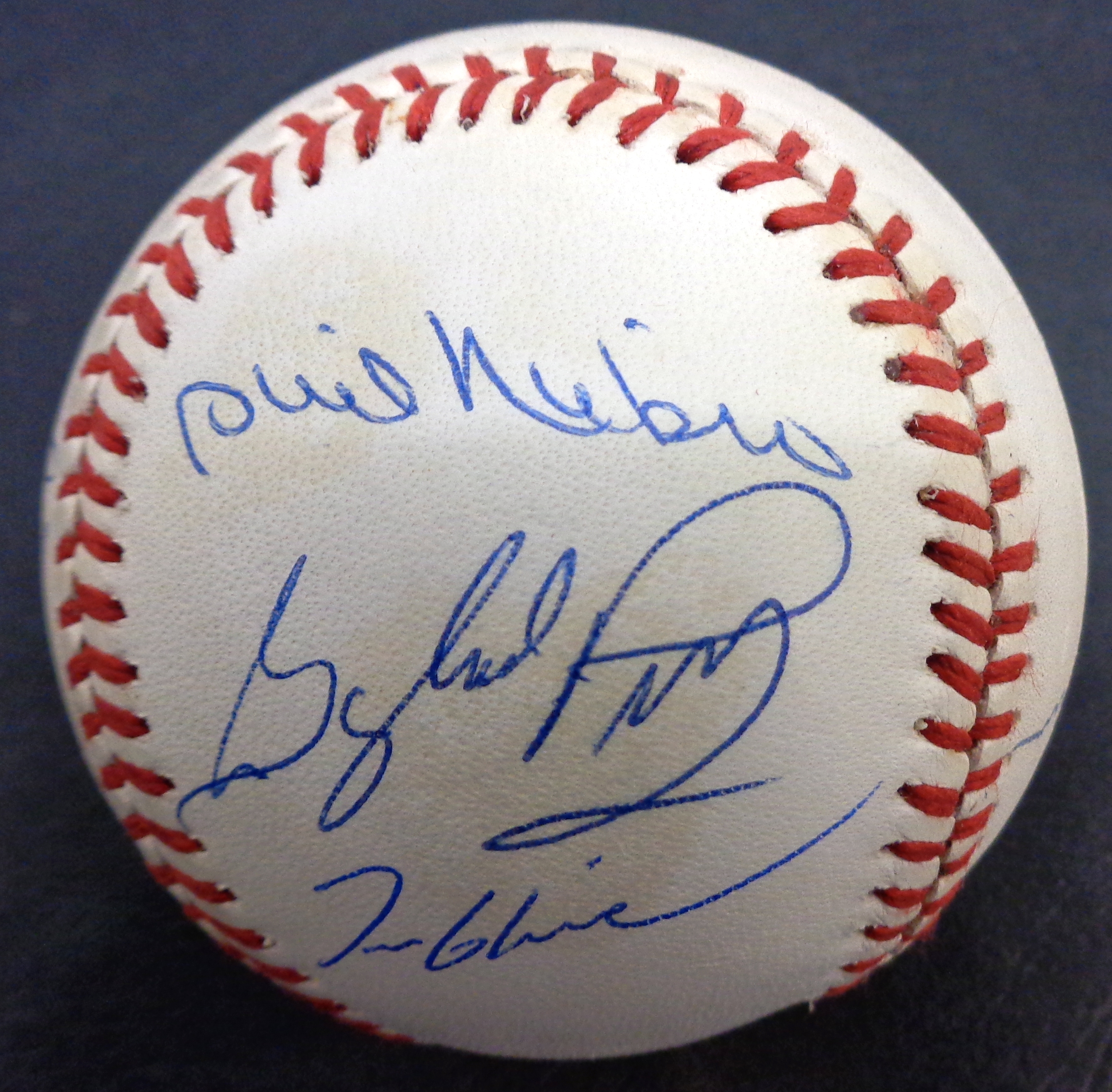 Lot Detail - 300 MLB Wins Baseball Autographed by 9