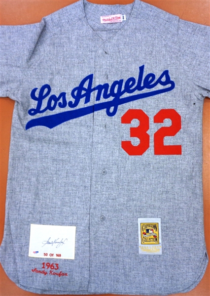 Sandy Koufax Autographed Limited Edition 1963 Mitchell & Ness Jersey