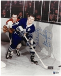 Henri Richard & Allan Stanley Autographed 8x10 Photo