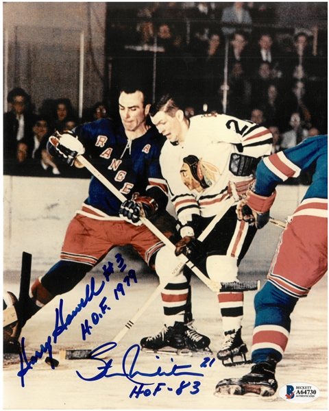 Stan Mikita & Harry Howell Autographed 8x10 Photo
